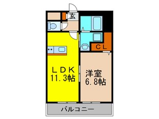 アムール彩都Ⅱの物件間取画像